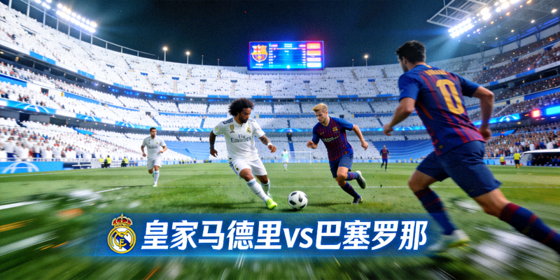 皇家马德里对阵巴塞罗那的西甲联赛比赛现场直播画面